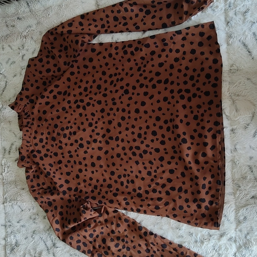 Dalmatian print blouse